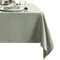 Threadmade Home Laurel Solid Texture Water Resistant Tablecloth, Sage - 60"W x 144"L